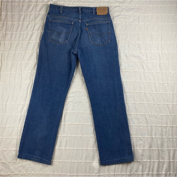 VTG 80s Levi's 509 Jeans Orange Tab Men's Size 34x30 Made In USA Straight Leg - Picture 5 of 14
